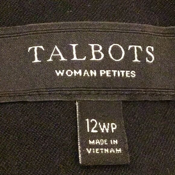 Talbots Black Tan Animal Leopard Print Button Up Wool Blend Coat - Picture 15 of 16